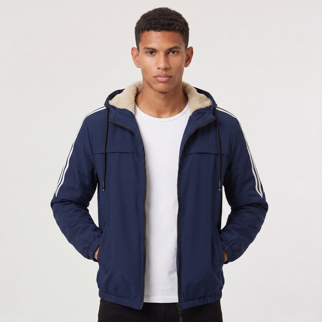 Men's Casual Hooded Padded Bomber Jacket