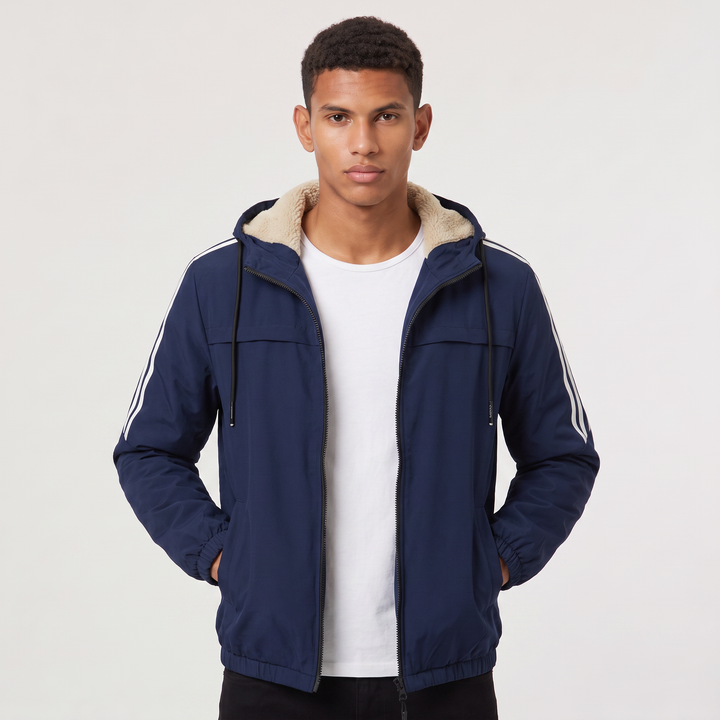 Men's Casual Hooded Padded Bomber Jacket