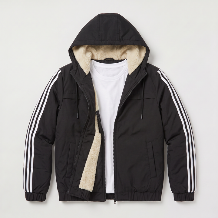 Men's Casual Hooded Padded Bomber Jacket
