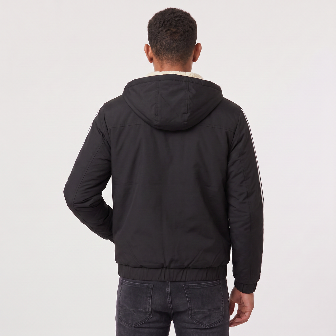 Men's Casual Hooded Padded Bomber Jacket