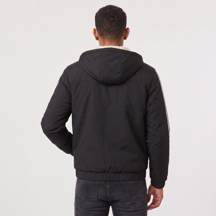Men's Casual Hooded Padded Bomber Jacket