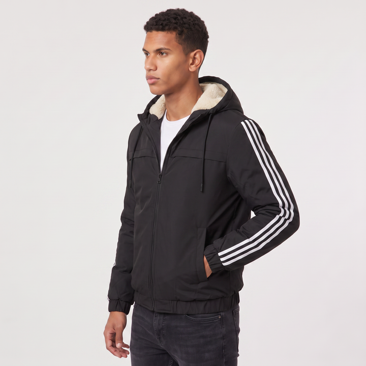 Men's Casual Hooded Padded Bomber Jacket